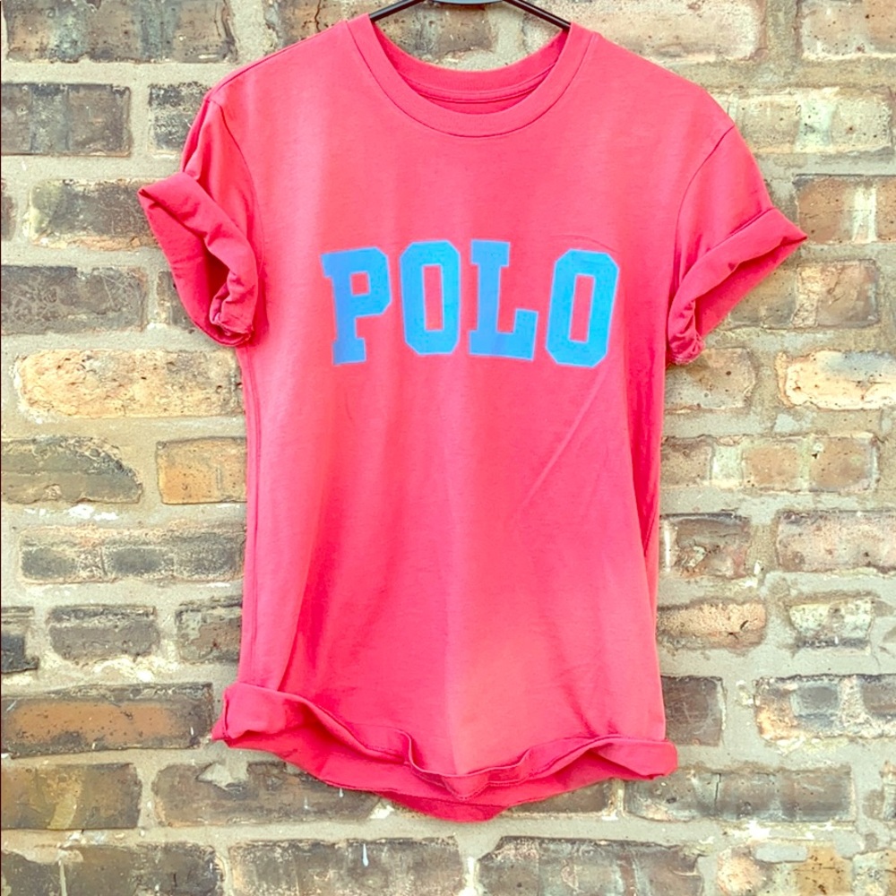 Pink Ralph Lauren shirt vintage polo